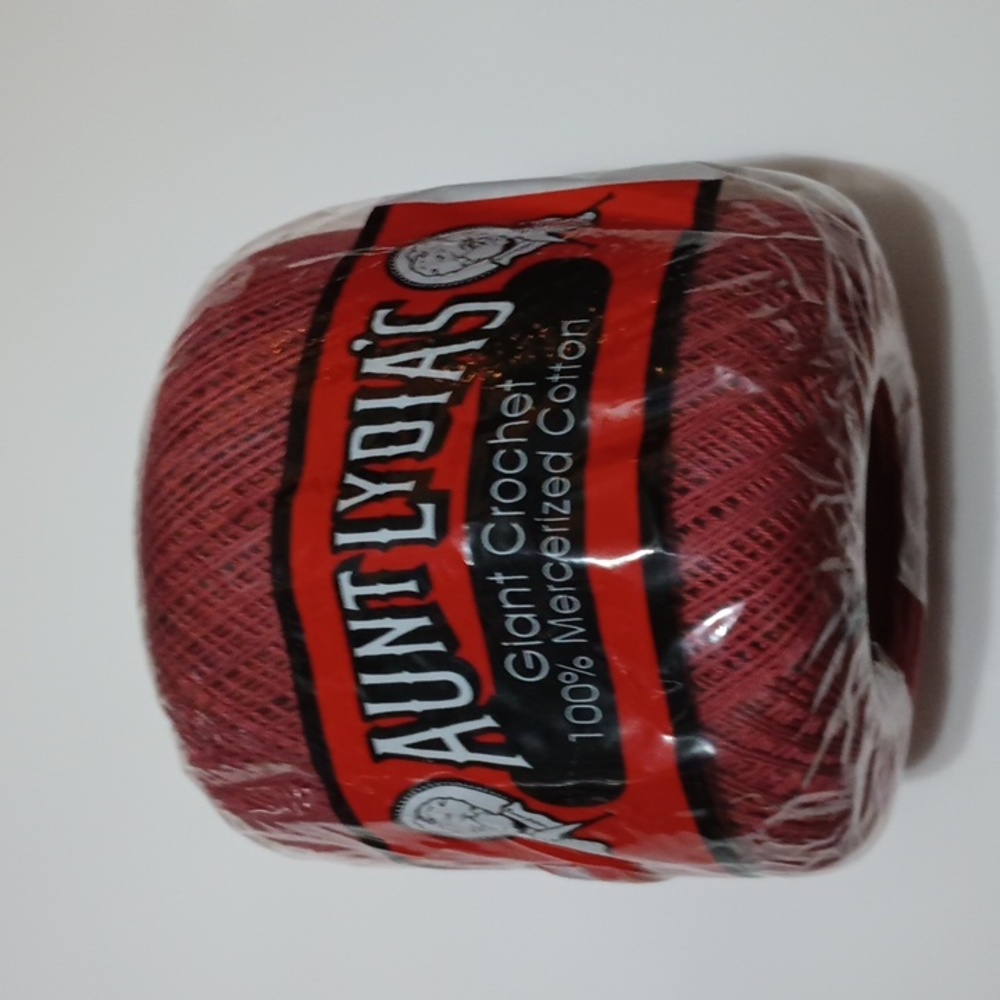 5/$15 Aunt Lydia's Giant Crochet Thread Dusty Rose 350yds 100% Mercerized Cotton